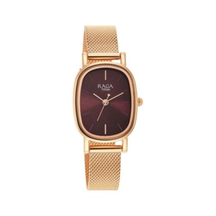 Titan Raga Viva 2665WM01 Brown Dial Stainless Steel Women Watch